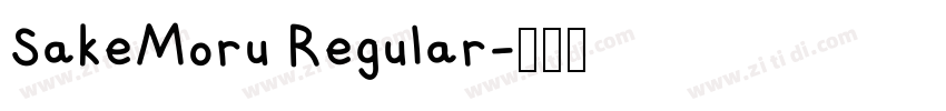 SakeMoru Regular字体转换